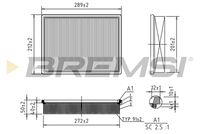 BREMSI FA2046 - Filtro de aire