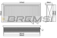 BREMSI FA1375 - Filtro de aire