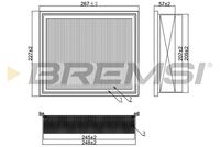 BREMSI FA1378 - Filtro de aire