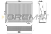 BREMSI FA1380 - Filtro de aire