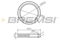 BREMSI FA2079 - Filtro de aire