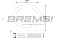 BREMSI FA2080 - Filtro de aire