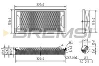 BREMSI FA2102 - Filtro de aire