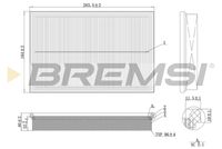 BREMSI FA2120 - Filtro de aire