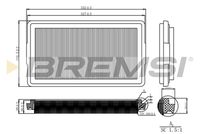 BREMSI FA2126 - año construcción hasta: 12/1990<br>Tipo de filtro: Cartucho filtrante<br>Longitud [mm]: 326<br>Ancho [mm]: 183<br>Altura [mm]: 39<br>Cantidad: 1<br>