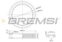 BREMSI FA2132 - Filtro de aire