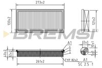 BREMSI FA2153 - Filtro de aire