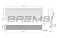 BREMSI FA1636 - Filtro de aire