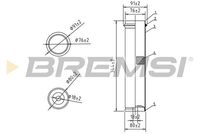 BREMSI FA2186 - Filtro de aire