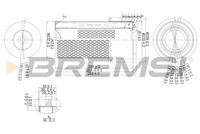 BREMSI FA1669 - Filtro de aire