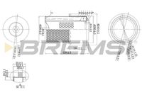 BREMSI FA2274 - Filtro de aire