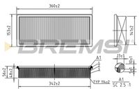 BREMSI FA2287 - Filtro de aire