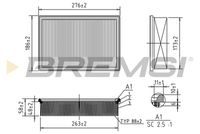 BREMSI FA2002 - Filtro de aire