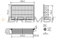 BREMSI FA2341 - Filtro de aire