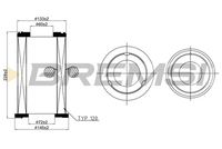 BREMSI FA2346 - Filtro de aire