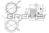 BREMSI FA2347 - Filtro de aire