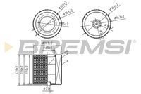 BREMSI FA2402 - Filtro de aire