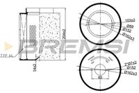 BREMSI FA2405 - Filtro de aire