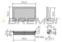 BREMSI FA2410 - Filtro de aire