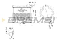 BREMSI FA2112 - Filtro de aire