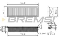 BREMSI FA2119 - Filtro de aire