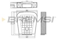 BREMSI FA2593 - Filtro de aire