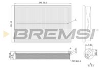 BREMSI FA2124 - Filtro de aire