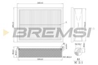 BREMSI FA2125 - Filtro de aire