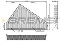 BLUE PRINT ADJ132236 - Filtro de aire