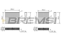 BREMSI FC0070 - año construcción hasta: 01/2015<br>Tipo de filtro: Filtro de carbón activado<br>Longitud [mm]: 199<br>Longitud 2 [mm]: 149<br>Ancho [mm]: 157<br>Ancho 2 [mm]: 149<br>Altura [mm]: 32<br>Cantidad: 2<br>Versión básica (art. n.º): 1987432136<br>Versión de alta eficiencia con carbón activo (art. n.º): 0986628633<br>