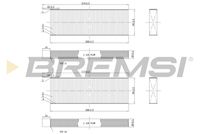 BREMSI FC0071C - Filtro, aire habitáculo