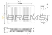 BREMSI FC0077C - Filtro, aire habitáculo