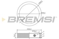 BREMSI FA2167 - Filtro de aire