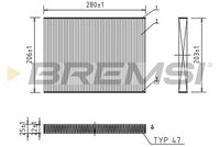 BREMSI FC0084 - año construcción hasta: 12/2001<br>Tipo de filtro: Filtro de carbón activado<br>Longitud [mm]: 279<br>Ancho [mm]: 206<br>Altura [mm]: 30<br>Cantidad: 1<br>Unidad de cantidad: Pieza<br>Versión de alta eficiencia con carbón activo (art. n.º): 0986628609<br>