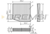 BREMSI FC0087 - Filtro, aire habitáculo