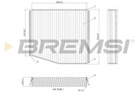 BREMSI FC0087C - Filtro, aire habitáculo