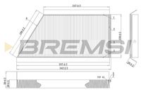 BREMSI FC0088C - Filtro, aire habitáculo