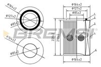 BREMSI FA2197 - Filtro de aire