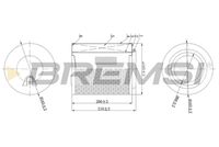 BREMSI FA2199 - Filtro de aire