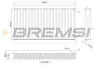 BREMSI FC0090A - Altura [mm]: 30<br>Tipo de filtro: Filtro de partículas<br>Longitud [mm]: 330<br>Ancho [mm]: 163<br>