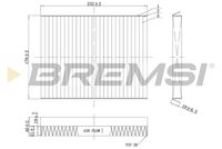 BREMSI FC0091C - Filtro, aire habitáculo