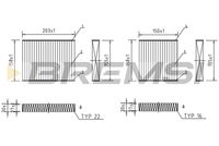 BREMSI FC0166A - Número de piezas necesarias: 2<br>Unidad de cantidad: Kit<br>Tipo de filtro: Filtro de partículas<br>Longitud [mm]: 157<br>Ancho [mm]: 150<br>Altura [mm]: 30<br>Longitud 1 [mm]: 202<br>Ancho 1 [mm]: 157<br>