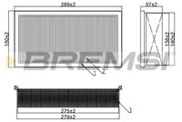 BREMSI FA2292 - Filtro de aire