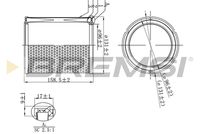 BREMSI FA2295 - Filtro de aire