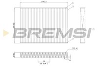 BREMSI FC0181 - Tipo de filtro: Filtro de carbón activado<br>Longitud [mm]: 279<br>Ancho [mm]: 206<br>Altura [mm]: 30<br>Cantidad: 1<br>Unidad de cantidad: Pieza<br>Versión de alta eficiencia con carbón activo (art. n.º): 0986628609<br>