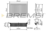 BREMSI FA2303 - Filtro de aire