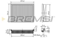 BREMSI FA2320 - Filtro de aire