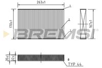 BREMSI FC0408 - Filtro, aire habitáculo