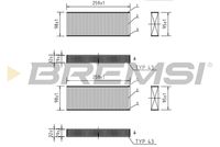 BREMSI FC0464 - Filtro, aire habitáculo