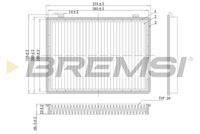 BREMSI FC0466C - Filtro, aire habitáculo